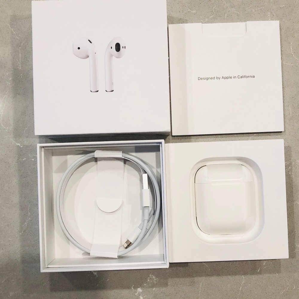 Brand new AirPods with charging case